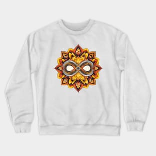 Mandala Orange Yellow 2 Crewneck Sweatshirt